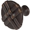 Gliderite Hardware 1-1/4 in. Oil Rubbed Bronze Weaved Cabinet Knob, 5PK 5416-ORB-5 - alternate 2
